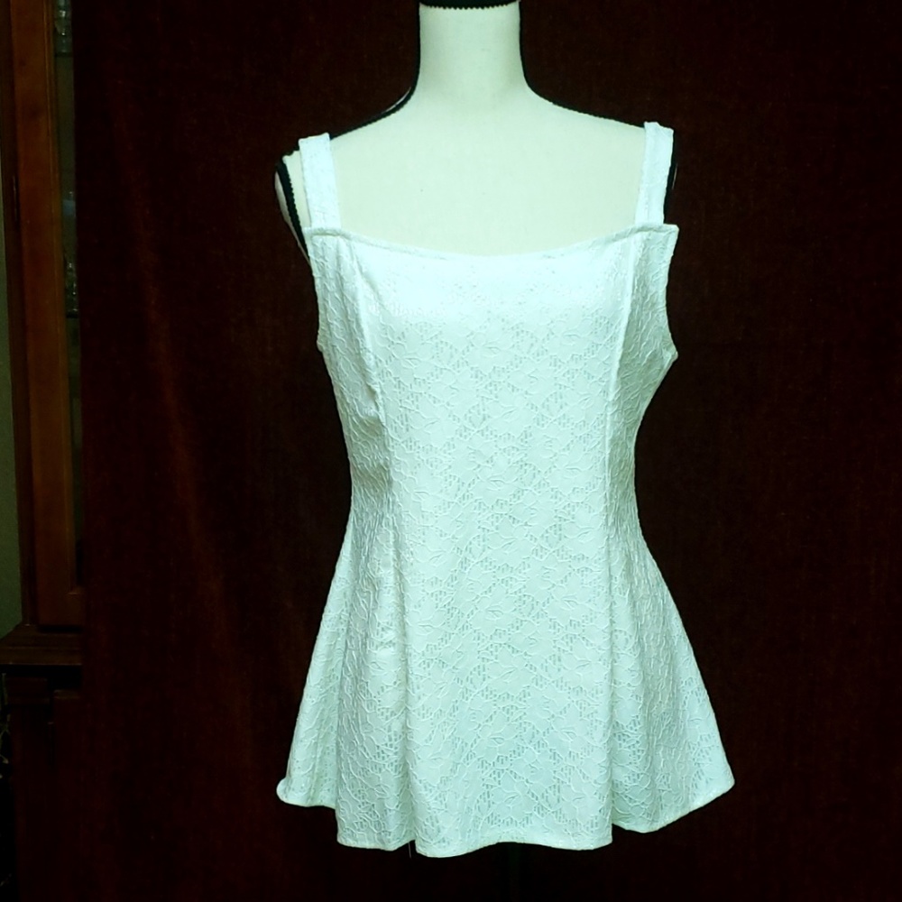 $SALE$ White Eyelet Blouse Size XL